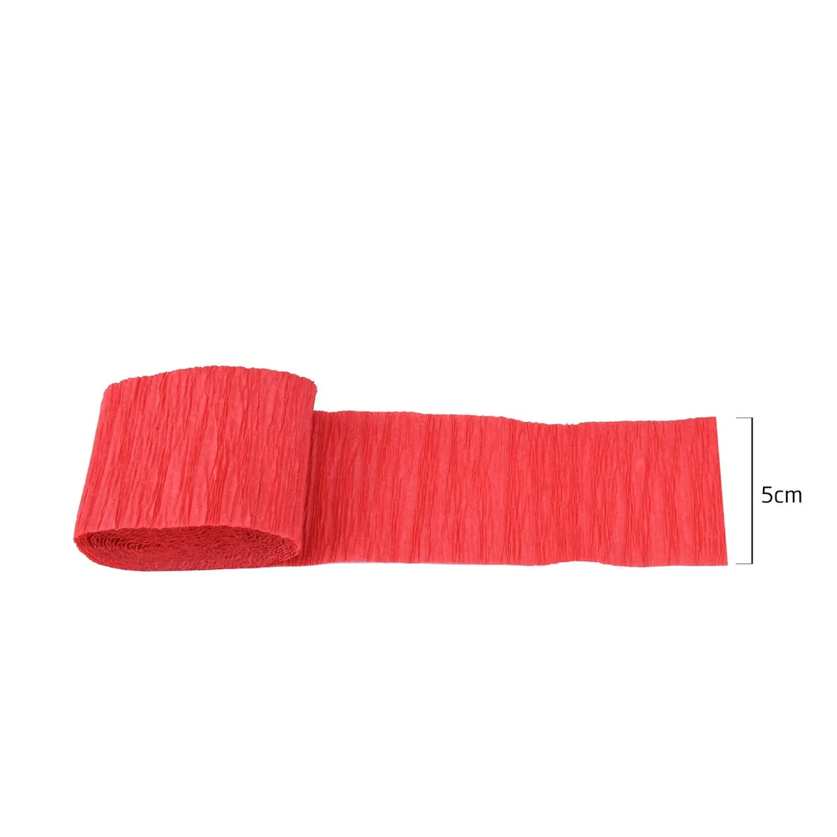 Fita de Papel Crepe Vermelho 50cm A Fita de Papel Crepe Omnific Vermelho é a escolha perfeita para aniversários
