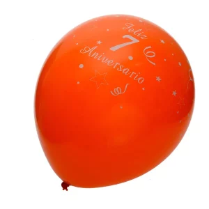 Pacote com 5 balões de aniversário coloridos de 30cm