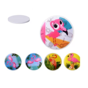 Este autocolante luminoso de flamingos é perfeito para qualquer tipo de festa ou evento. É um item de decoração divertido e criativo que certamente adicionará um toque único a qualquer ambiente.O produto vem em um pacote que contém um autocolante
