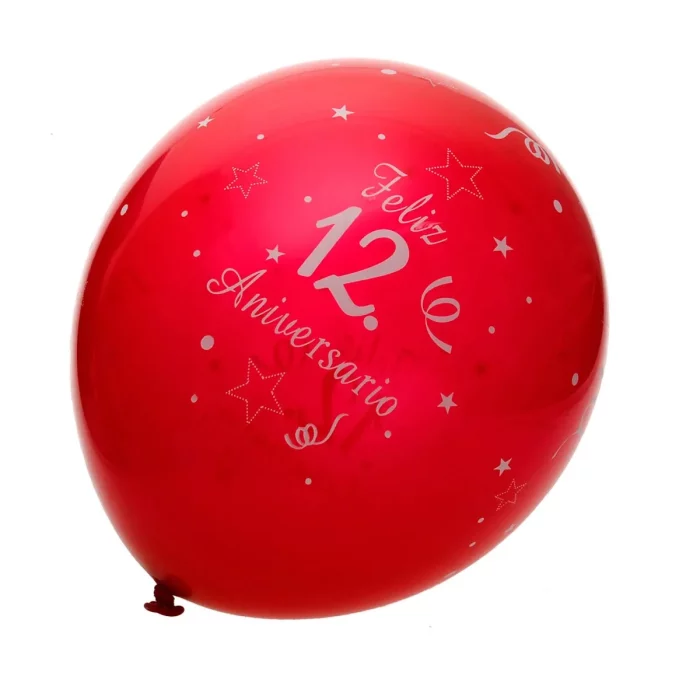 Conjunto de 5 balões coloridos para festas de aniversário