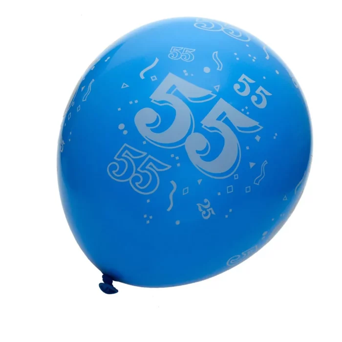 Balões de aniversário coloridos impressos