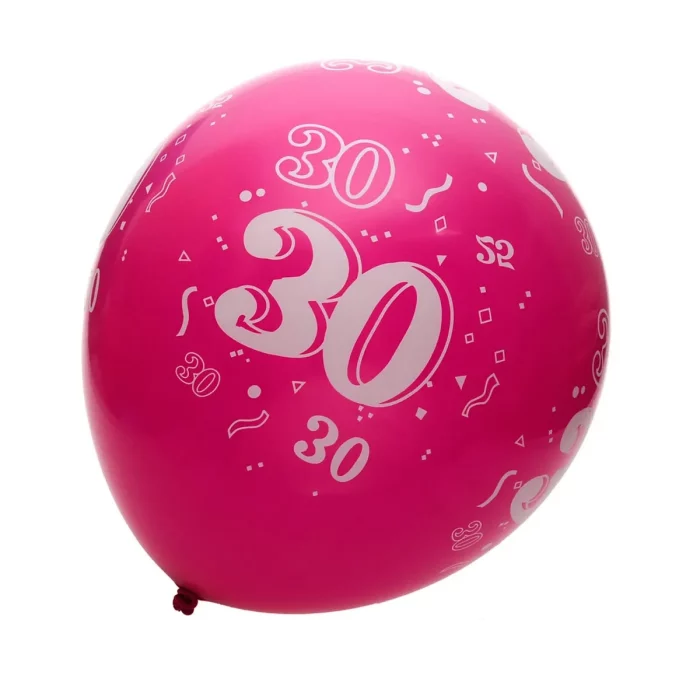 Balões de aniversário coloridos e chamativos para realçar sua comemoração.Pacote econômico com 5 balões de 30cm