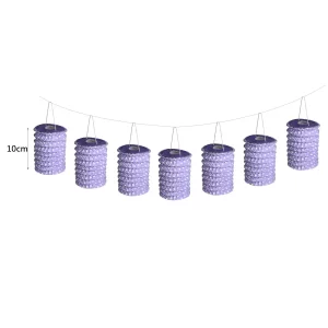 Lanterna de papel de 10cm na cor roxo claro