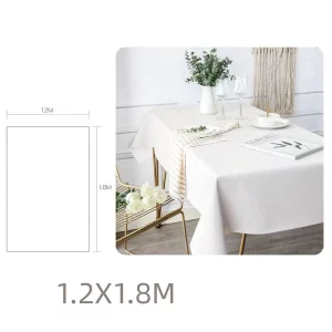 Toalha de mesa branca de alta qualidade