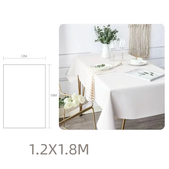 Toalha de mesa branca de alta qualidade