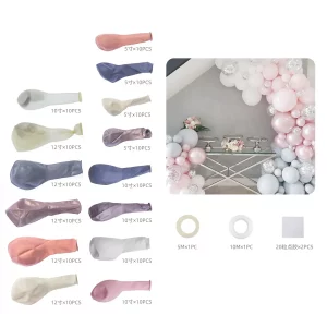 Conjunto abrangente: nossa guirlanda de balões inclui 140 balões coloridos que são suficientes para todos os tipos de decorações de festa.Variedade de Cores: O kit possui uma variedade de cores vibrantes que incluem cinza