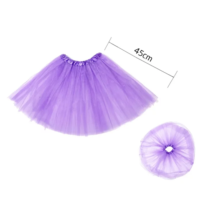 Saia tutu encantadora de três camadas