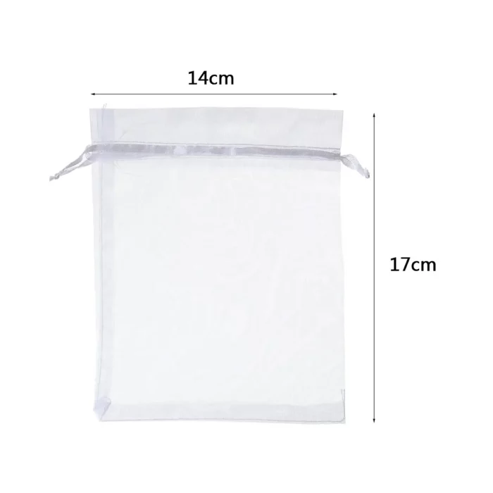 Embalagem charmosa: O Saco de Organza Branco para Doces é perfeito para qualquer tipo de ocasião especial