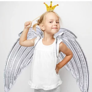 Balão de folha de alumínio de alta qualidade com design de asa de anjo