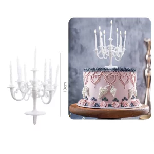 Castiçal decorativo branco