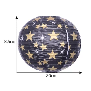 Lanterna de papel de design de 5 estrelas