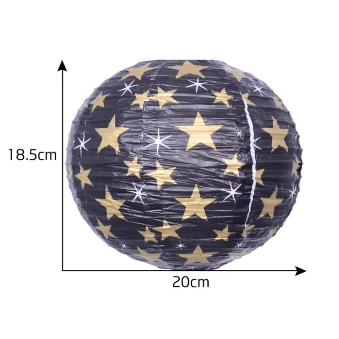 Lanterna de papel de design de 5 estrelas