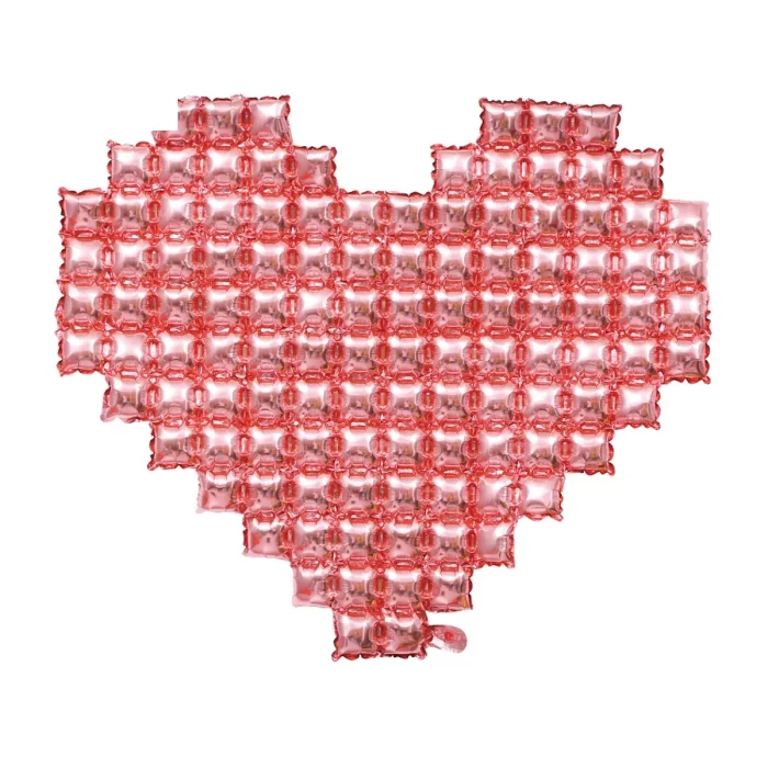 Balão de alumínio premium em forma de coração em deslumbrante rosa dourado.A decoração perfeita para aniversários e outras celebrações.Dimensões generosas de 140cm