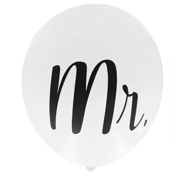 Balão de festa de alta qualidade com 24 polegadas de tamanho.Recurso especial - design gráfico com a palavra 'Mr'