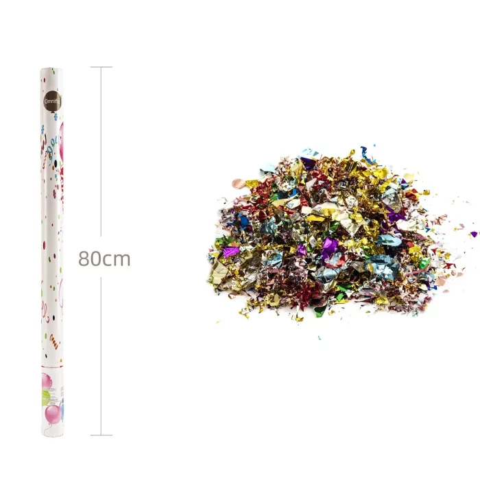 Canhão de confetti luxuoso de 80cm