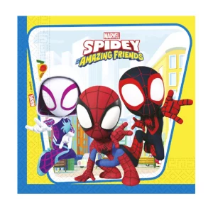 Acompanhe o Homem-Aranha e seus incríveis amigos enquanto você se limpa com esses guardanapos de alta qualidade. Com tamanho de 33*33cm