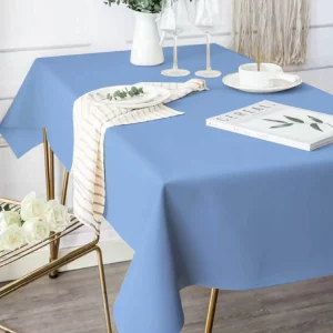 Toalha de mesa azul vibrante