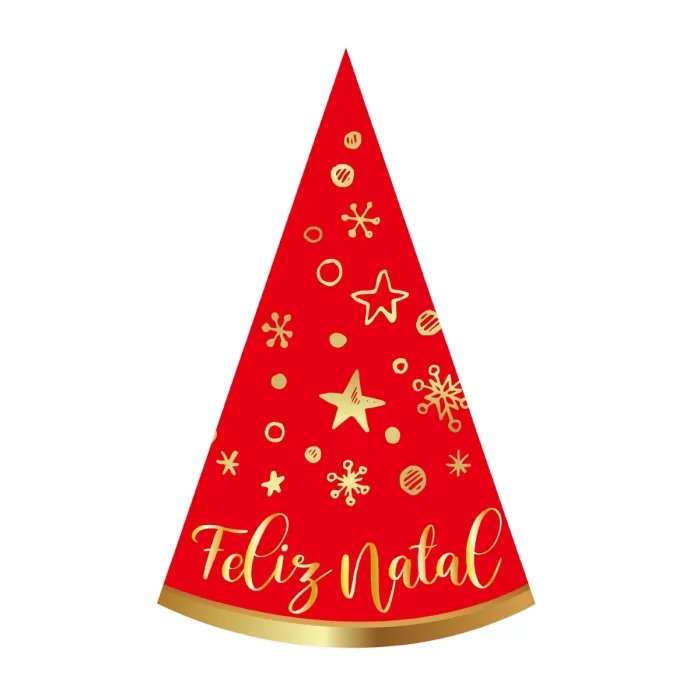 Deixe seu Natal ainda mais brilhante com esse chapéu de papel dourado. Perfeito para completar o visual festivo e trazer muita alegria para a temporada de comemorações. O pacote contém 6 unidades para compartilhar com a família e amigos. Faça do seu Natal uma ocasião especial com esse chapéu de papel encantador.