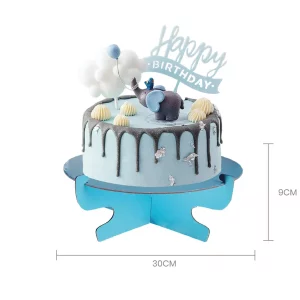 Suporte de bolo de 30 cm destacado em impressionante azul.Ideal para qualquer tipo de celebração de aniversário.Embalagem contém 1 suporte de bolo.Proporciona um extraordinário destaque para o seu bolo. Exiba o seu bolo de aniversário nesse deslumbrante suporte azul de 30 cm.