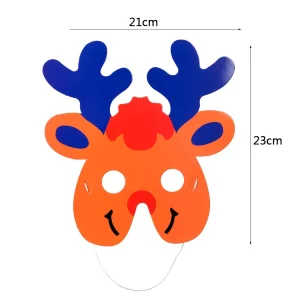 Máscaras de cervos de alta qualidade: As nossas máscaras de cervos são feitas com materiais de alta qualidade para garantir a durabilidade e a longevidade. São perfeitas para qualquer tipo de festa ou evento.Pack de 6: Este pacote contém 6 máscaras de cervos