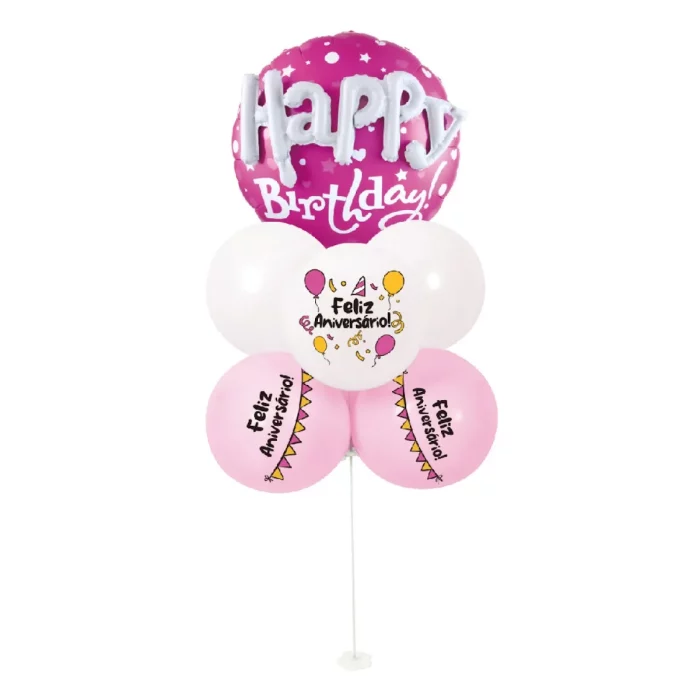 Decore sua festa com esse lindo kit de balões rosa