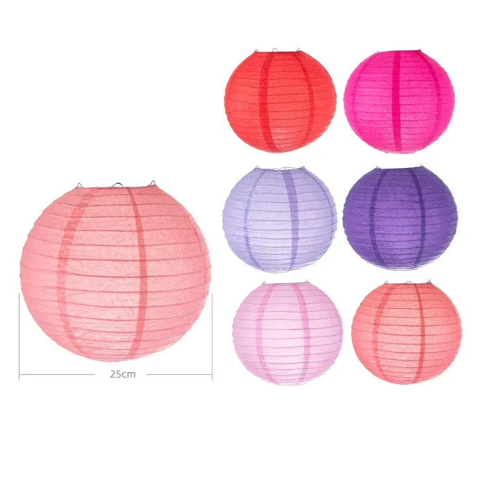 Lanterna de papel de alta qualidade de 25cm