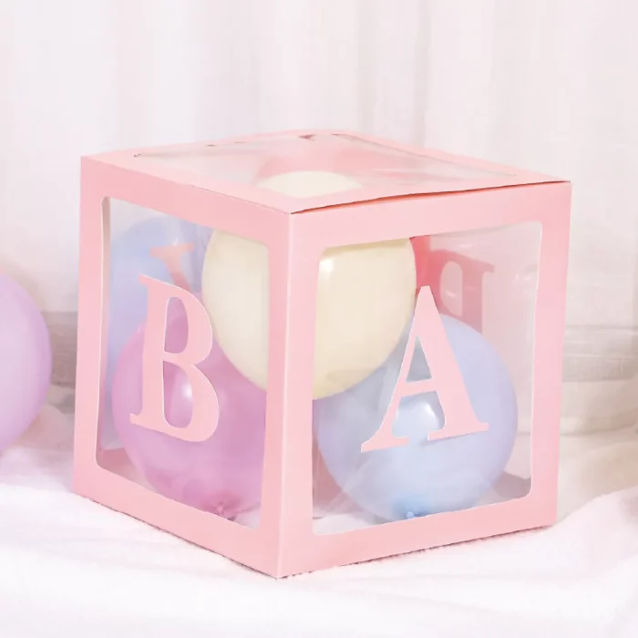Caixa de balão perfeita para chá de bebê