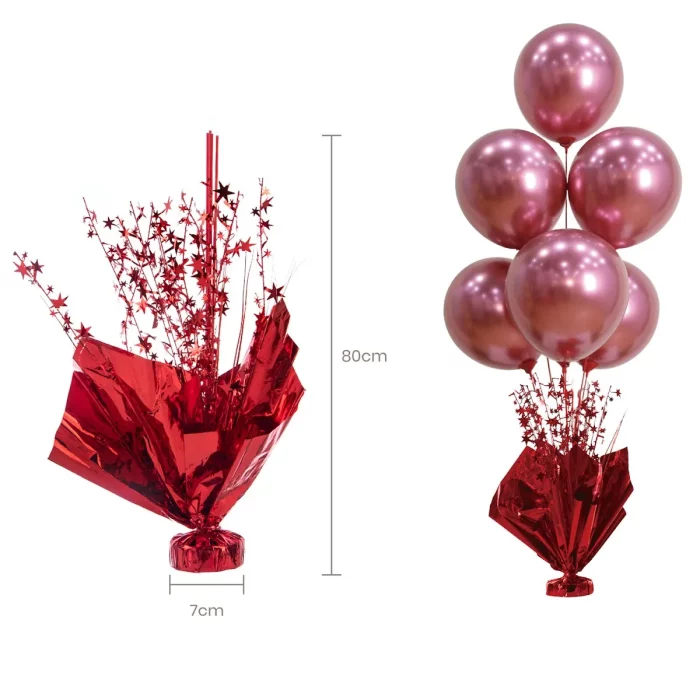 Este conjunto de balões de mesa é um excelente item de decoração para qualquer tipo de festa ou evento. De design alegre e vibrante