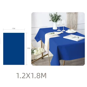 Toalha de mesa festiva azul de alta qualidade