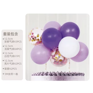 Este Kit Mini Balão Roxo é perfeito para adicionar um toque de cor e diversão a qualquer bolo.Cada pacote contém um mini balão que pode ser facilmente inserido no topo de qualquer bolo. Decore seu bolo com nosso Kit Mini Balão Roxo