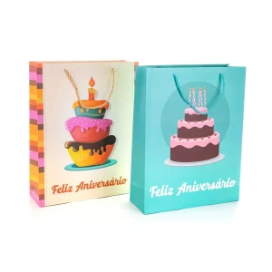 Saco de presente de papel perfeito para ocasiões de aniversário