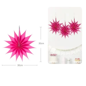 Decorações de festa únicas: as rosetas de papel de 30 cm adicionam um toque de elegância a qualquer ambiente de festa. Devidamente dobradas e embaladas individualmente