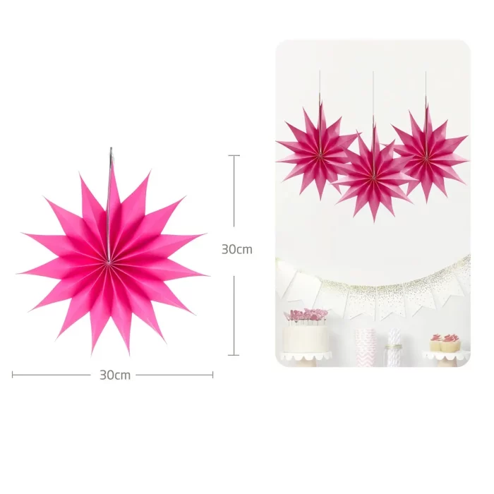 Decorações de festa únicas: as rosetas de papel de 30 cm adicionam um toque de elegância a qualquer ambiente de festa. Devidamente dobradas e embaladas individualmente