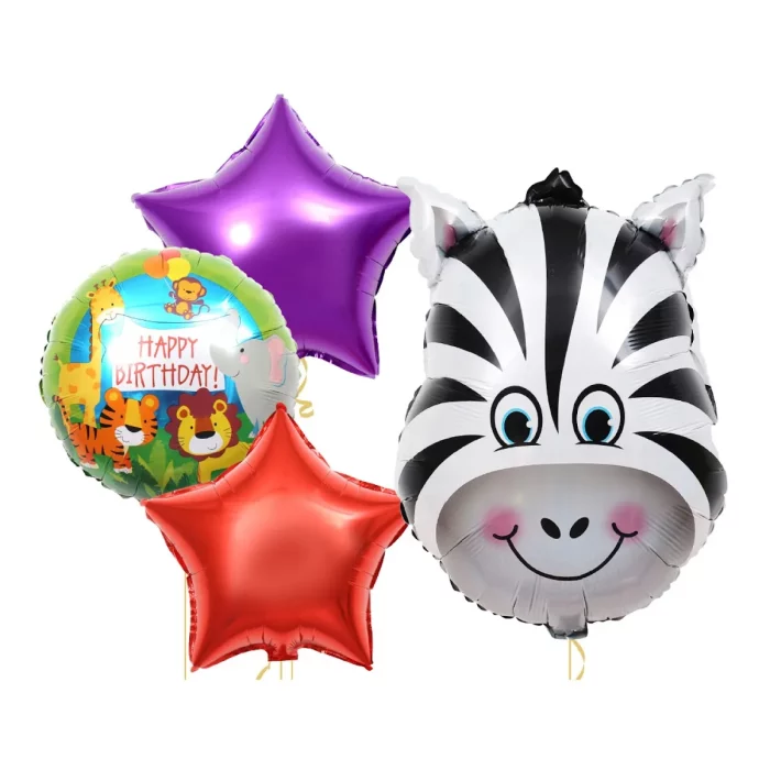 Crie uma atmosfera divertida com este kit de balões zebra