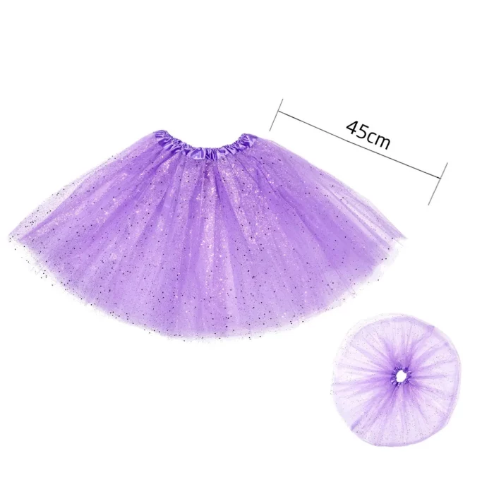 Saia de tutu de três camadas