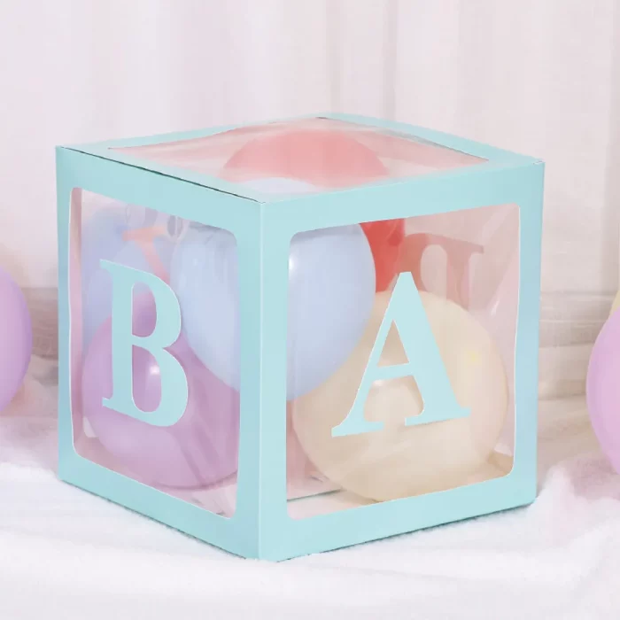 Caixa de balões perfeita para baby shower