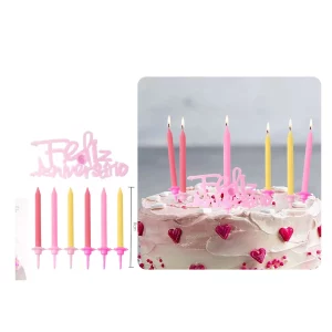 Design autêntico com mensagem de 'Feliz Aniversário'