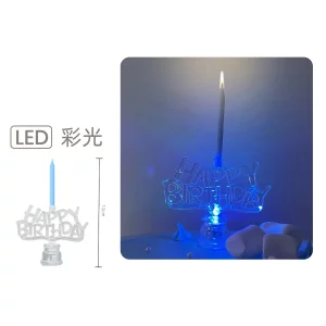 Conjunto perfeito para aniversários: este conjunto de velas de aniversário azul inclui 5 velas e um belo suporte transparente que pode ser usado para qualquer celebração de aniversário.Fácil de usar: cada vela vem com um suporte próprio