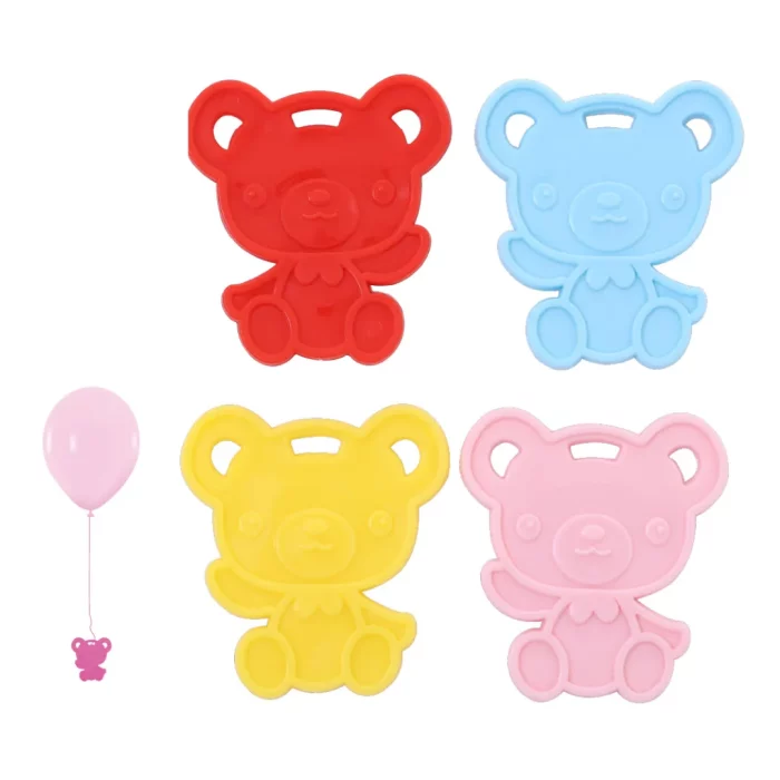 O produto é ideal para decoração de aniversário e eventos temáticos com adição de cor e alegria ao ambiente.Contém um pacote de quatro belos enfeites de balões multicoloridos com ursinhos pendurados para proporcionar um charme extra à sua celebração.Produto leve