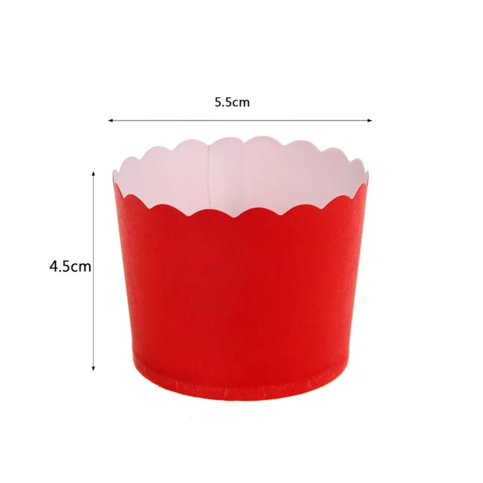 Conjunto de 12 pcs Vermelha Bola de Bolo Cups.Perfeito para celebrações de aniversário.Tamanho de 4