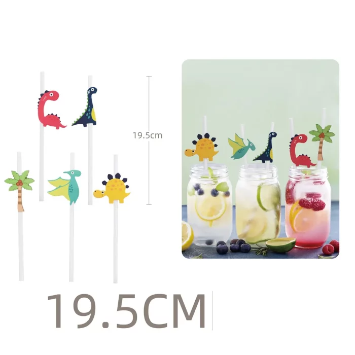 Conjunto de Palhinhas de Festa: O pacote inclui 5 palhinhas vibrantes