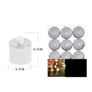 Esta Vela Elétrica Prateada é perfeita para festas