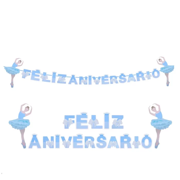 Este pacote contém uma bailarina 3D em azul que adicionará personalidade à sua decoração de festa.O tom rico e atraente de azul farão com que sua festa se destaque entre todas as outras.O design 3D de nossos acessórios de festa azul dá uma sensação visual impressionante e eleva a atmosfera geral da festa. Impressione seus convidados com nosso Conjunto de Acessórios para Festa em Azul com Motivo de Bailarina 3D.