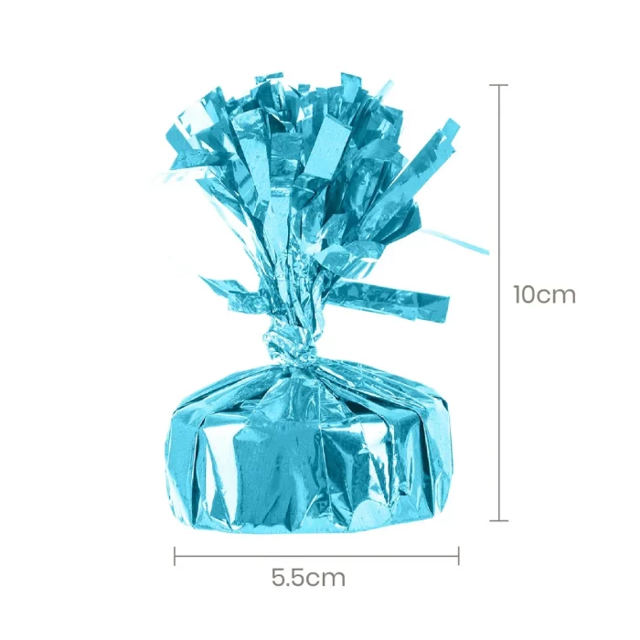 Peso de balão com aspecto sofisticado em azul