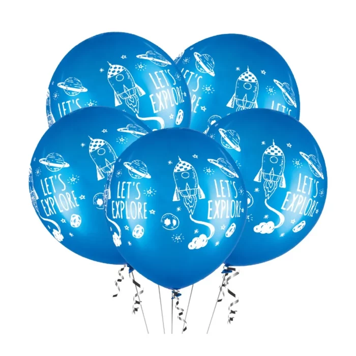 Ideal para aniversários com detalhes impressos únicos em cada balão de 12 polegadas.Embalagem compacta