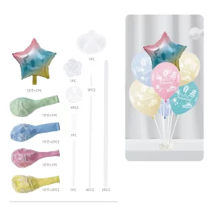 Kit contendo 7 balões coloridos de 18 polegadas.Ideal para decoração de aniversário