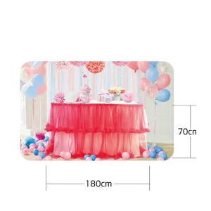 Saia de mesa vermelha vibrante 70cm*180cm