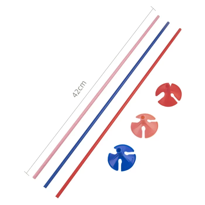 Pacote inclui 10 varetas de balão coloridas de 42cm perfeitas para festas de aniversário.As varetas são feitas de papel resistente e de alta qualidade.Disponível numa variedade de cores para coincidir com o tema da sua festa. Dê aos seus balões um toque elegante com nossas varetas de papel coloridas. Com 42cm de comprimento