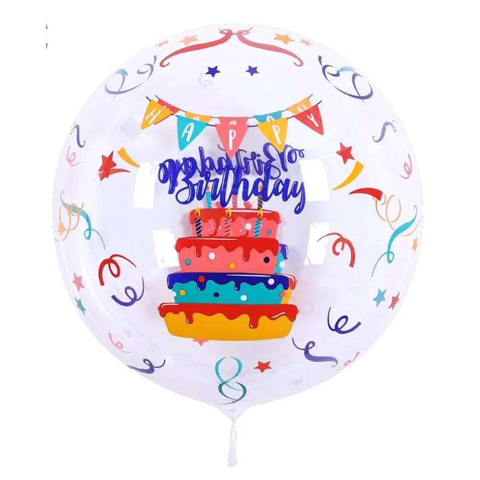 Excelente para celebrações de aniversário: Este balão Bubble é perfeito para todas as festas de aniversário com seu design vibrante e atraente. 2. Tamanho apropriado: Com 18 polegadas