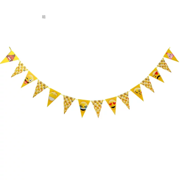 Nossas bandeiras de festa para aniversário são embaladas individualmente para um controle de qualidade ideal. Você nunca vai receber uma bandeira danificada ou descolorida.Cada bandeira de festa contém 15 expressões diferentes